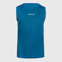 Berniukų / mergaičių berankoviai krepšinio marškinėliai „T100“, mėlyni