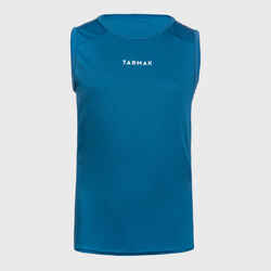 Kids' Sleeveless Basketball Jersey T100 - Blue