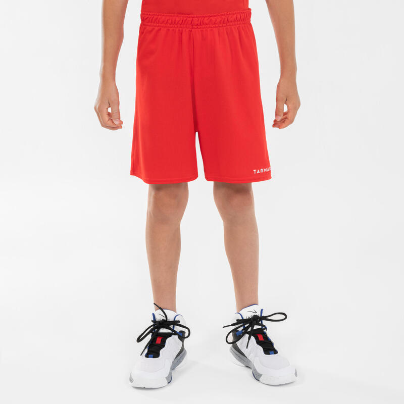 Kids' Basketball Shorts SH100 Red Decathlon
