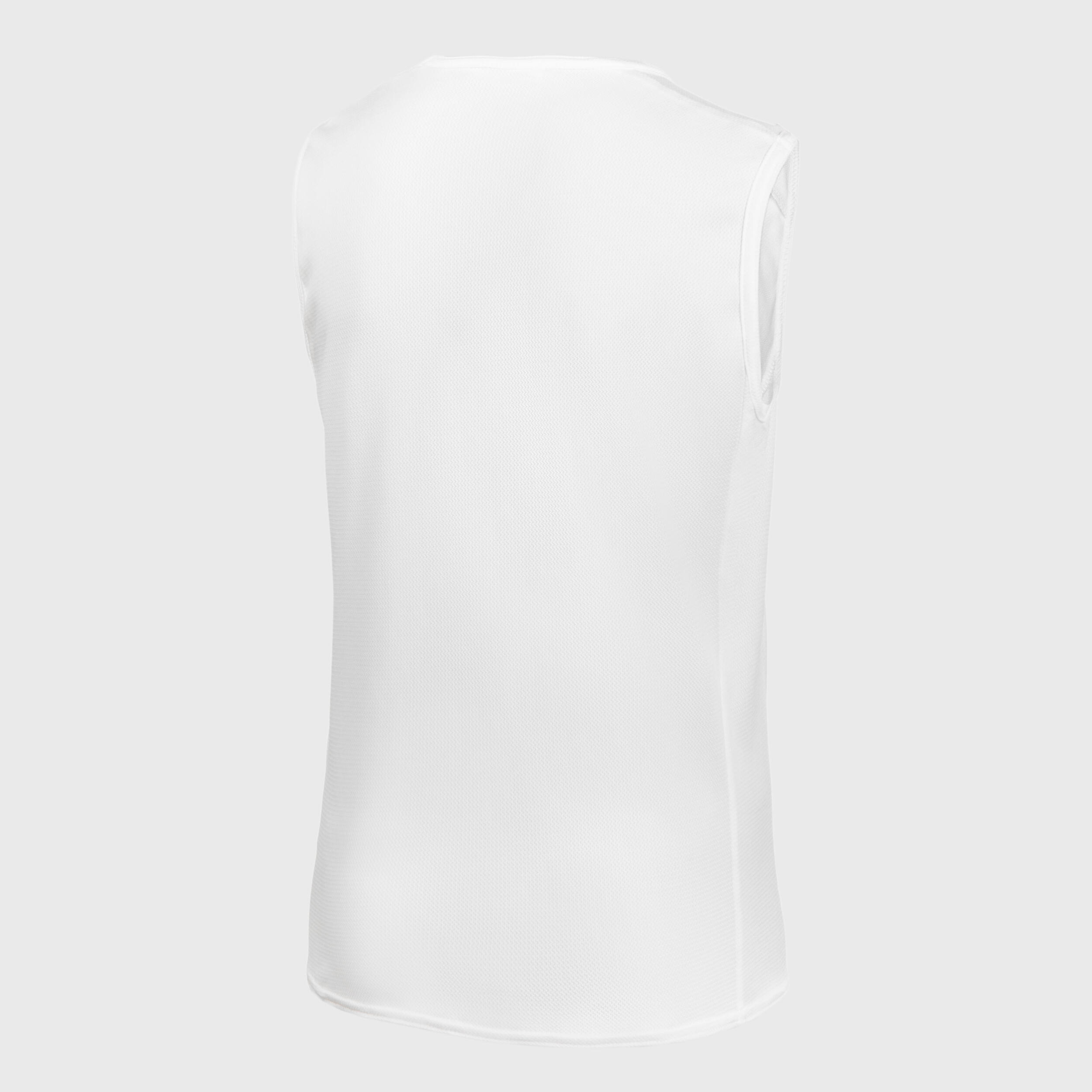 Kids' Sleeveless Basketball Jersey T100 - White 4/4