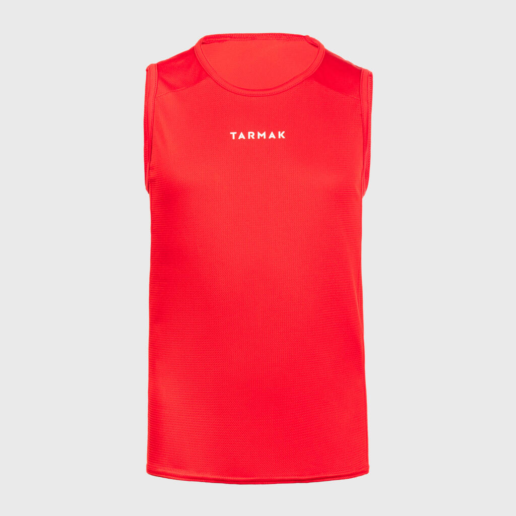 Maillot de Basketball sans manche enfant - T100 JR blanc