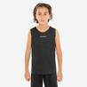 Kids Basketball Jersey Sleeveless T100 Black
