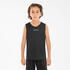 Kids Basketball Jersey Sleeveless T100 Black