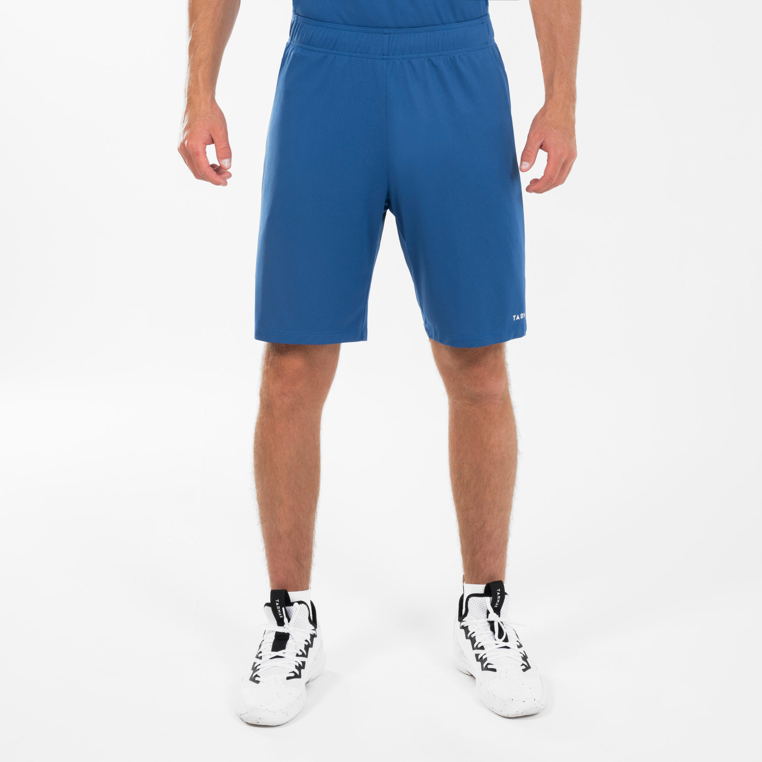 Men s Women s Basketball Shorts SH100 Blue Decathlon