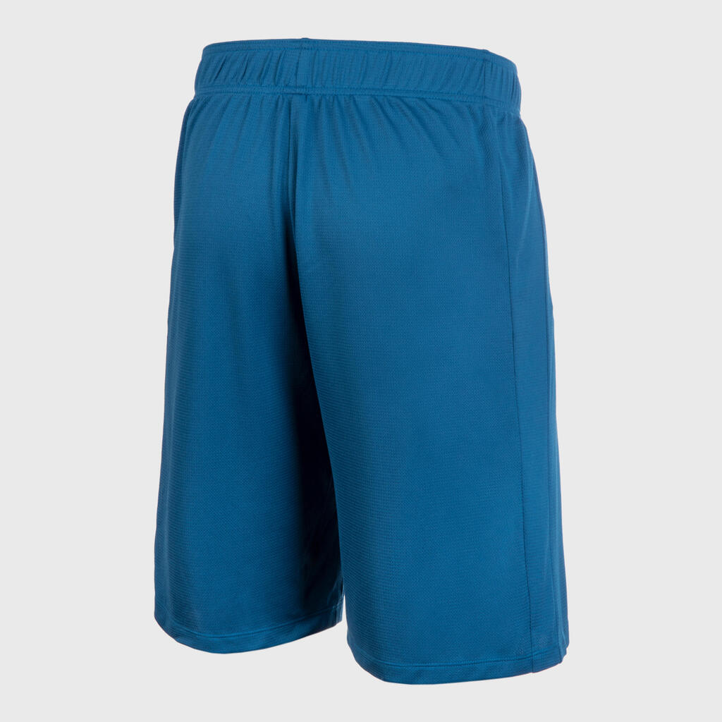 SHORT DE BASKETBALL HOMME/FEMME - SH100 BLEU