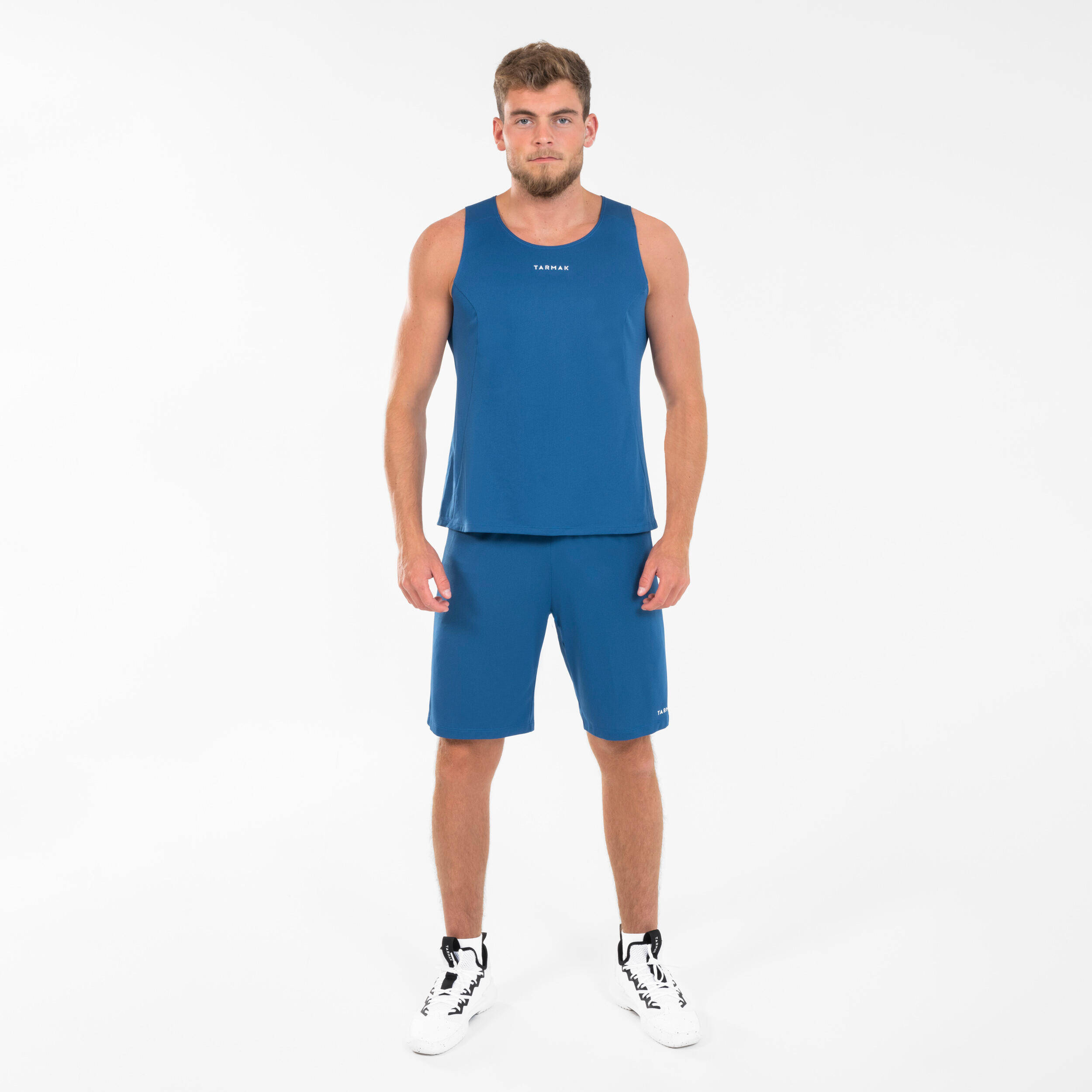 Unisex Basketball Tank Top T100 - Navy Blue -  4