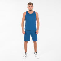 SHORT DE BASKETBALL HOMME/FEMME - SH100 BLEU