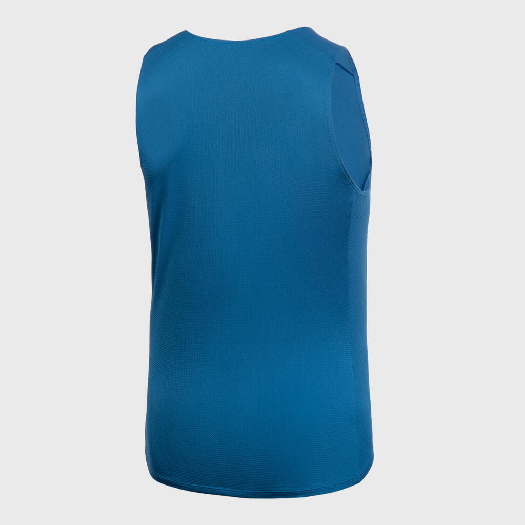 Ανδρικό αμάνικο μπλουζάκι μπάσκετ T100 - Μπλε μαρίν