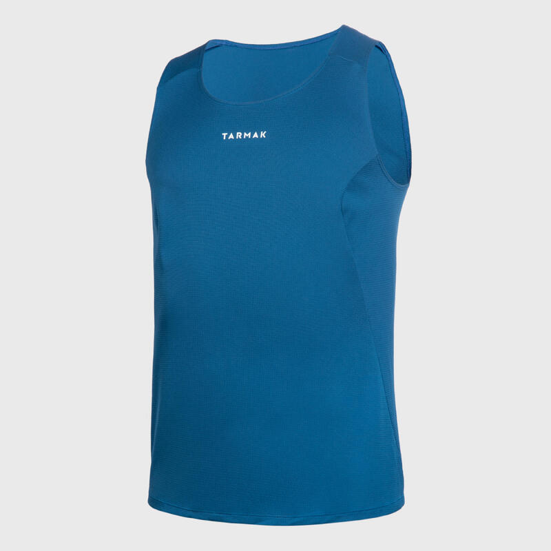 Basketbal tank top heren/dames T100 marineblauw