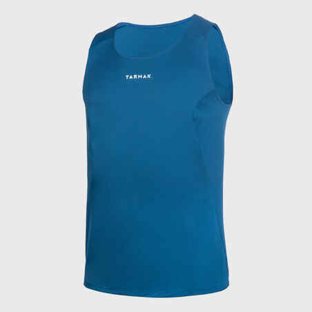 Vyriški berankoviai krepšinio marškinėliai T100, tamsiai mėlyni