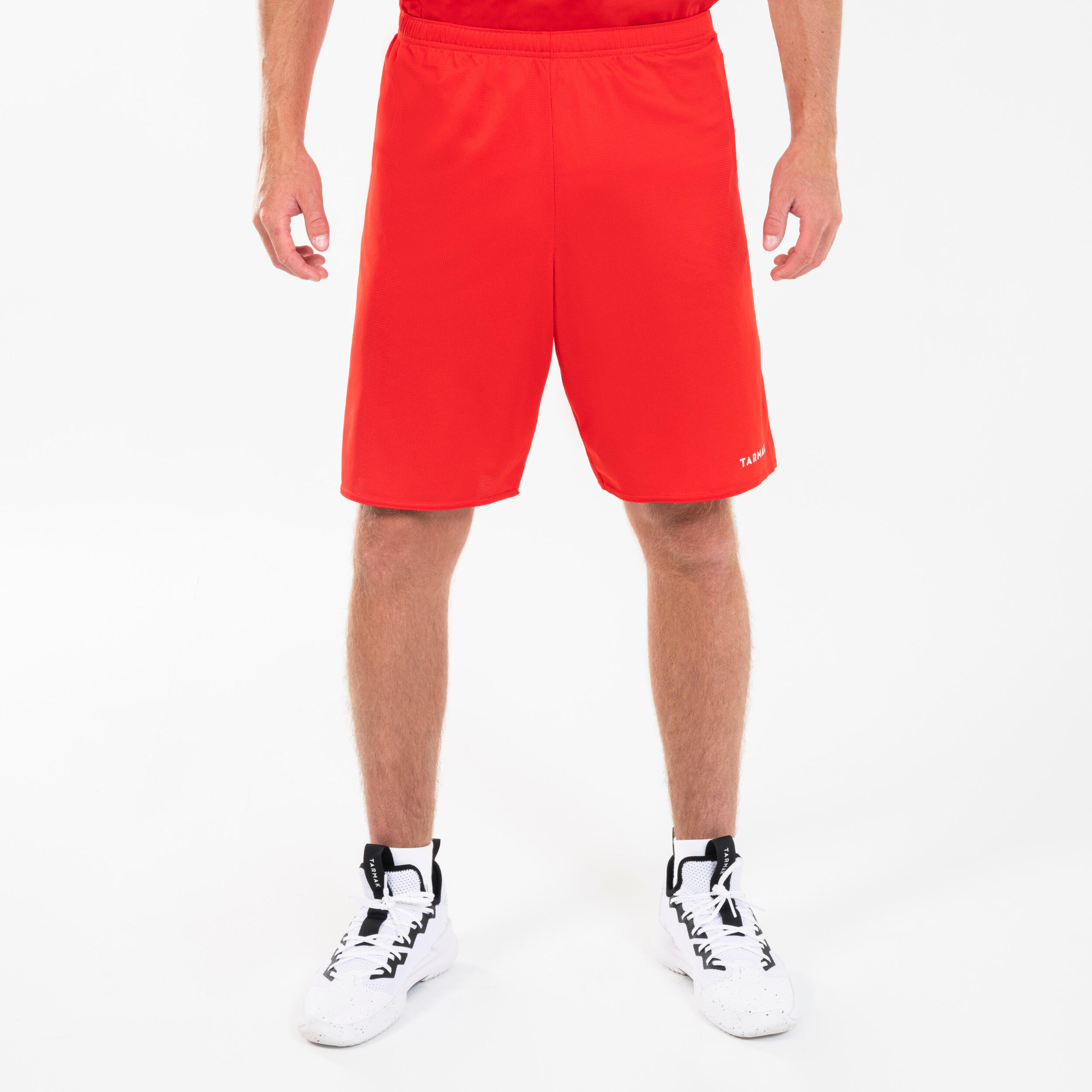 Adult Basketball Shorts SH100 - Red 1/6