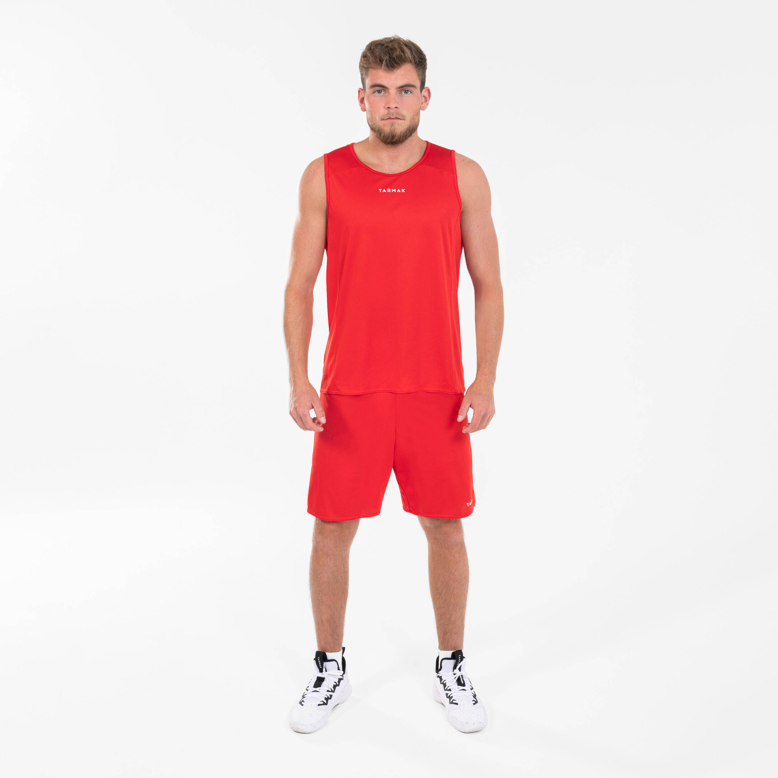 Unisex Basketball Tank Top T100 - Red -  4