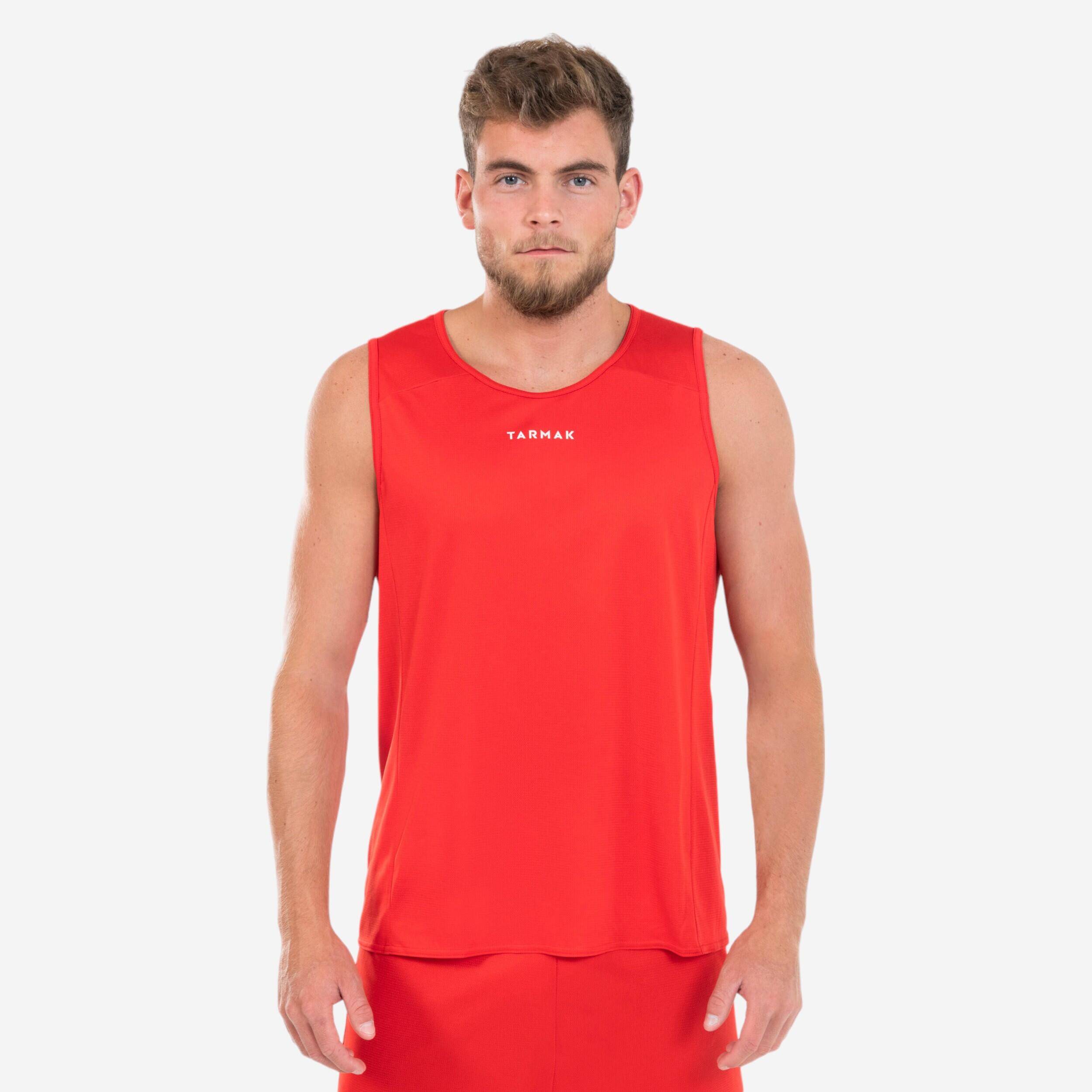Unisex Basketball Tank Top T100 - Red -  1