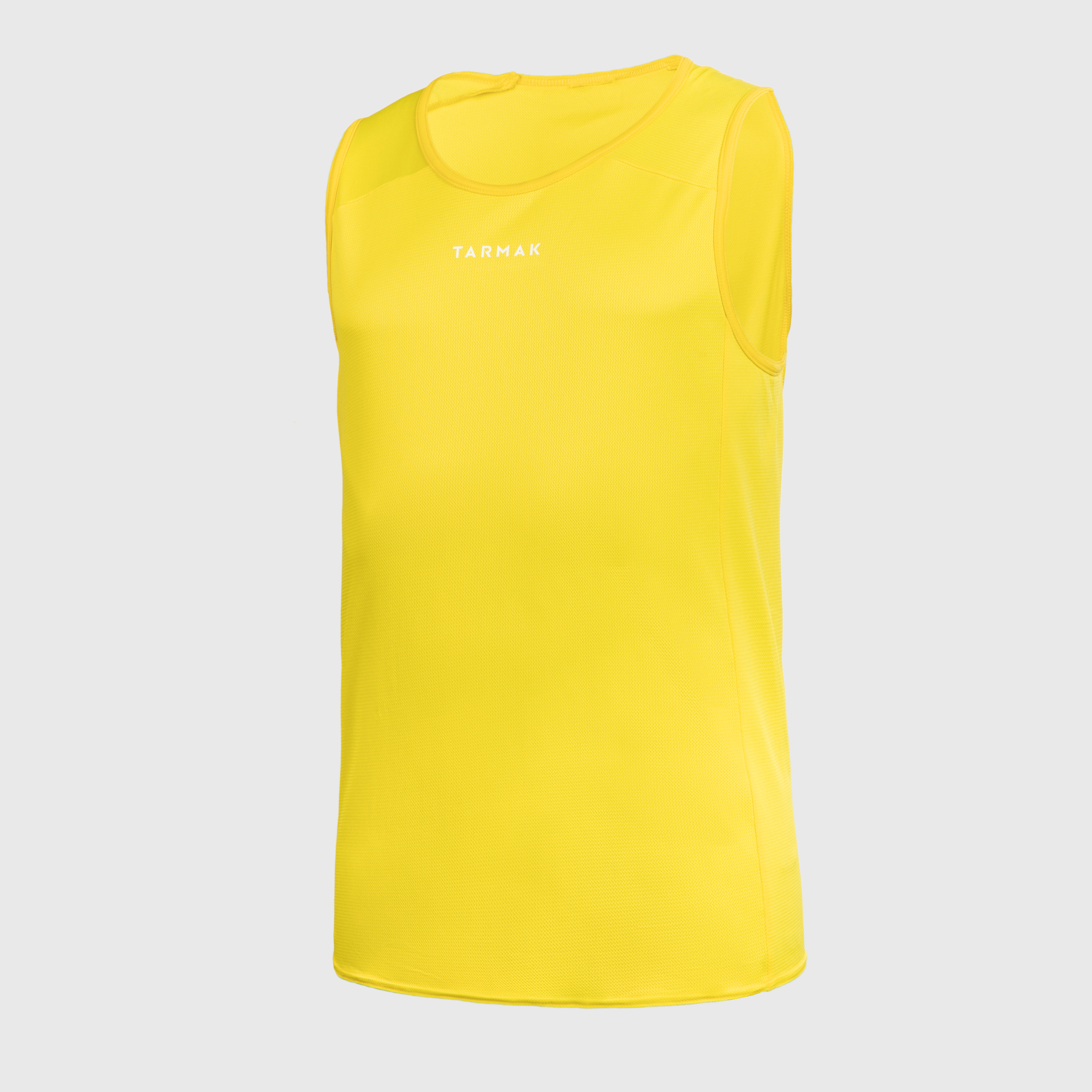 MAILLOT DE BASKETBALL SANS MANCHE HOMME/FEMME - T100 JAUNE