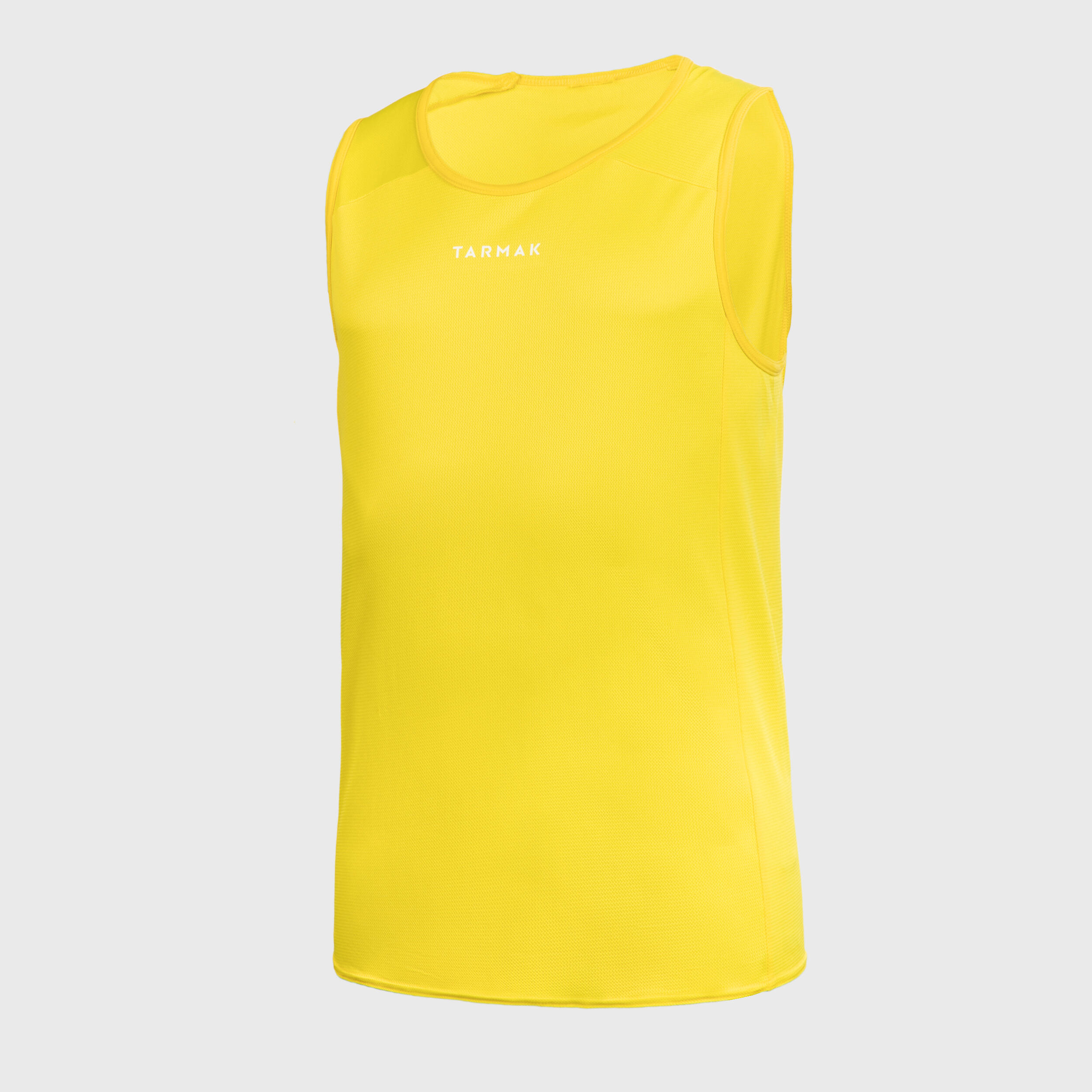 Men's/Women's Sleeveless Basketball Jersey T100 - Yellow 2/4