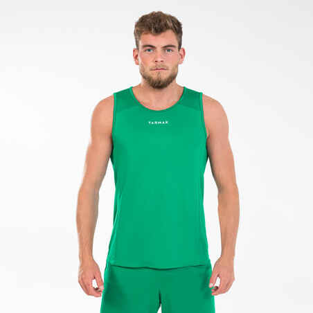 Men's/Women's Sleeveless Basketball Jersey T100 - Green