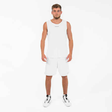Adult Sleeveless Basketball Jersey T100 - White