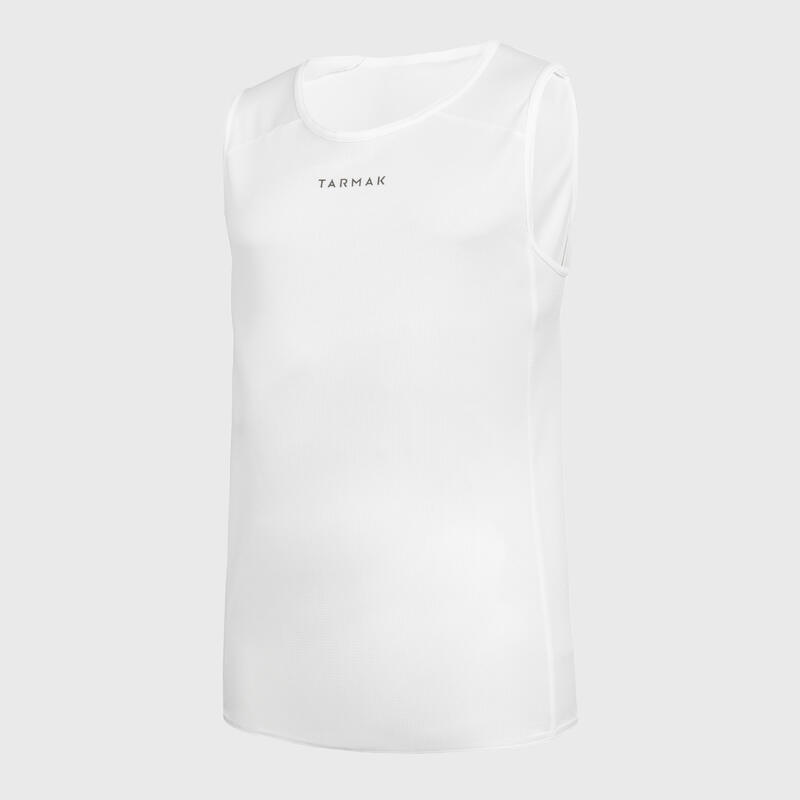 MAILLOT SANS MANCHE DE BASKETBALL HOMME T100 BLANC