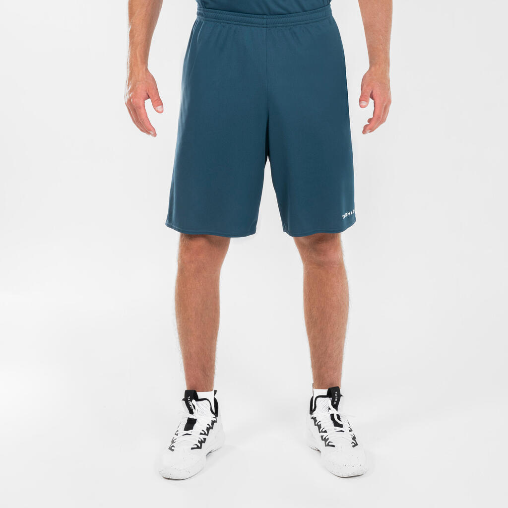 SHORT DE BASKETBALL HOMME/FEMME - SH100 BLEU