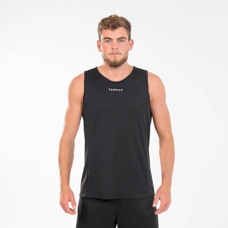 Men sleeveless basketball jersey t100  black