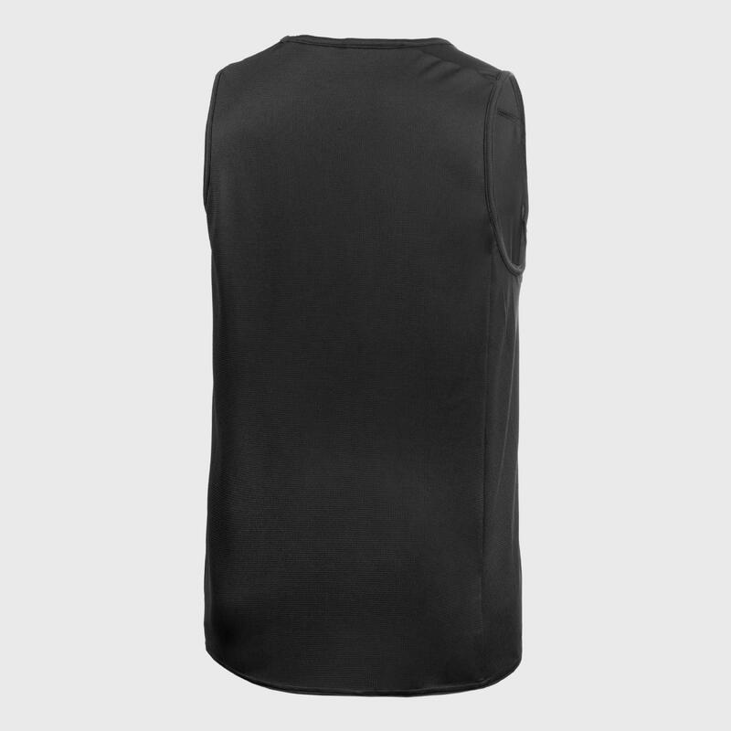男款籃球運動衫／背心T100－黑色