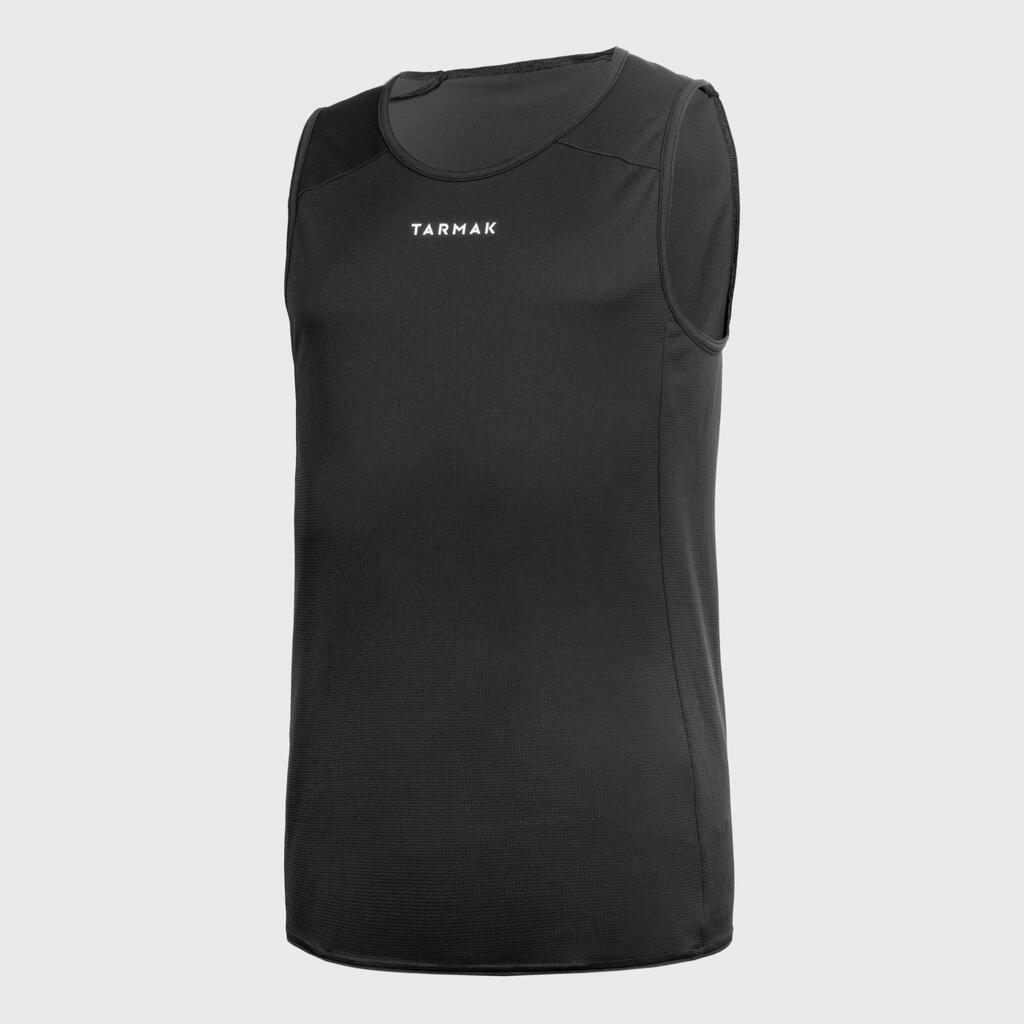 Adult Sleeveless Basketball Jersey T100 - Black