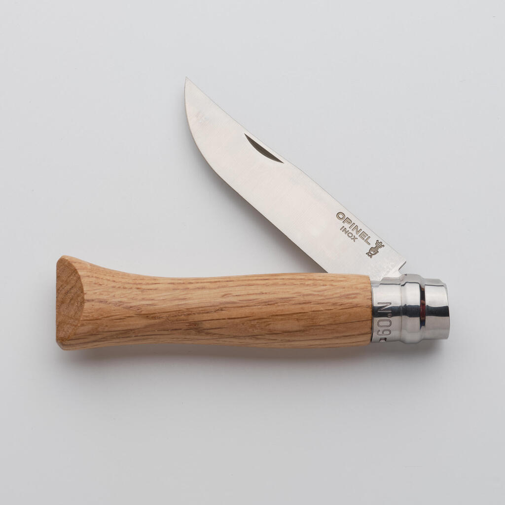 Folding knife 9 cm Stainless steel Opinel No. 9 Oak