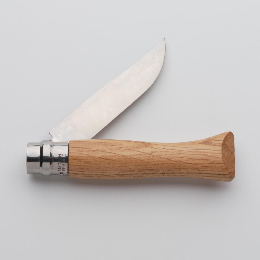 Folding knife 9 cm Stainless steel Opinel No. 9 Oak