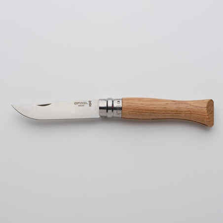 Zložljiv lovski nož z ročajem iz hrastovega lesa OPINEL (številka 9)