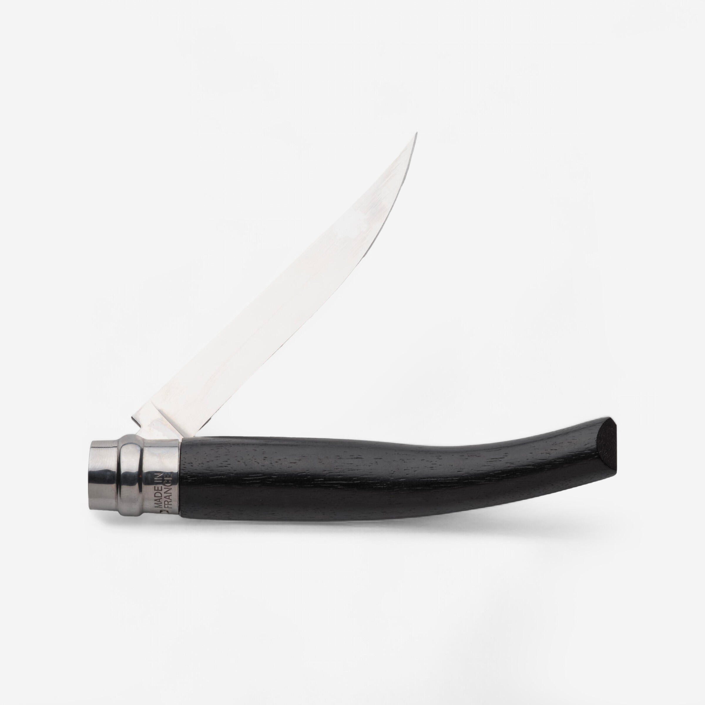 Coltello serramanico OPINEL n°10 inox affilato 10 cm ebano 1/9