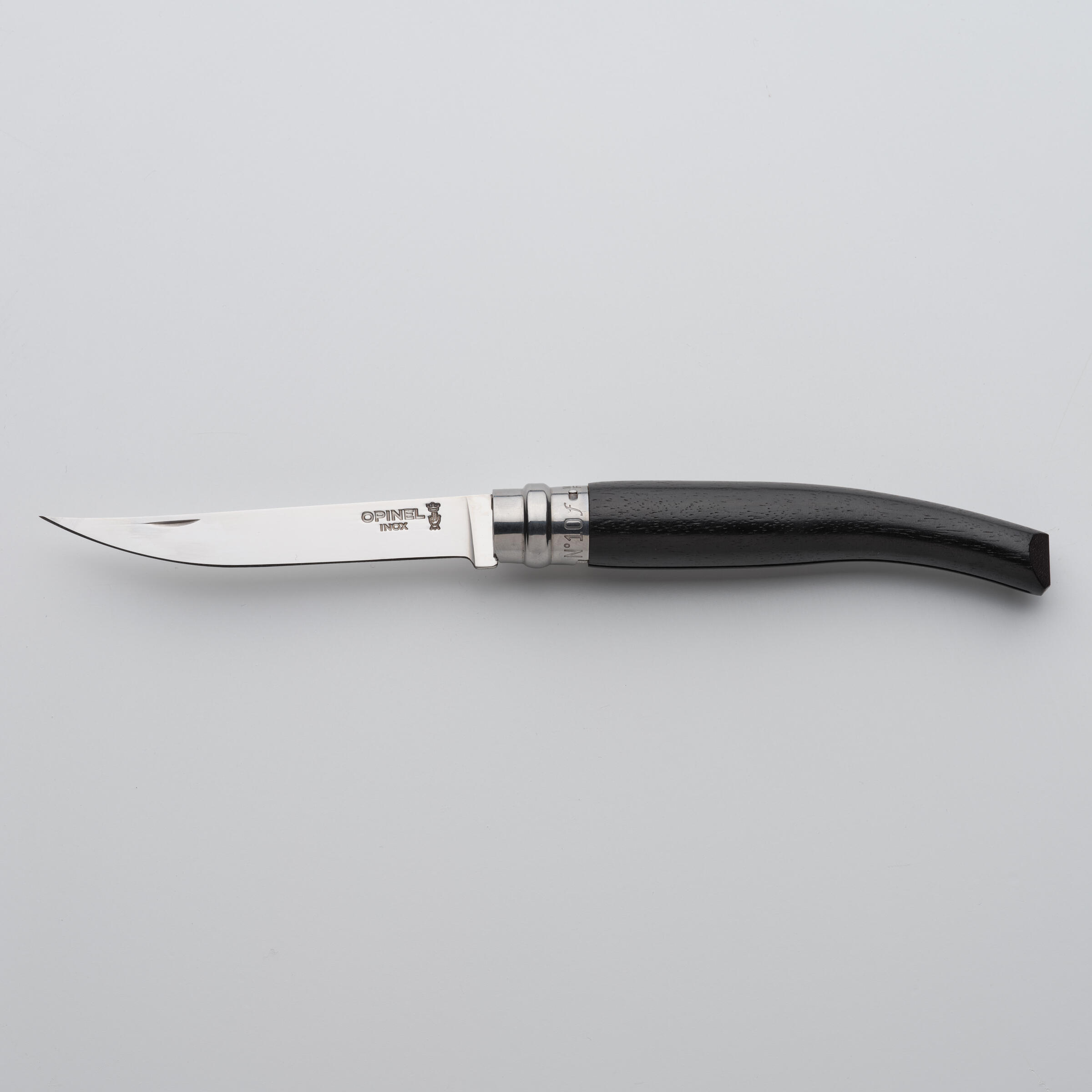 Coltello serramanico OPINEL n°10 inox affilato 10 cm ebano 4/9