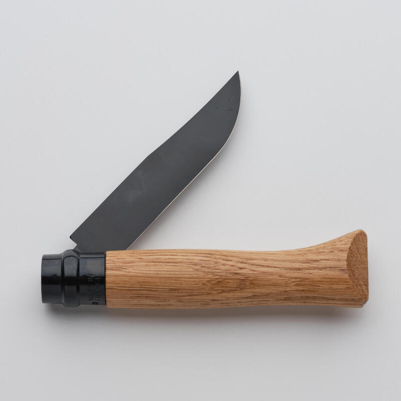 Zavírací nůž 8,5 cm nerez Opinel č. 8 střenka z černého dubu