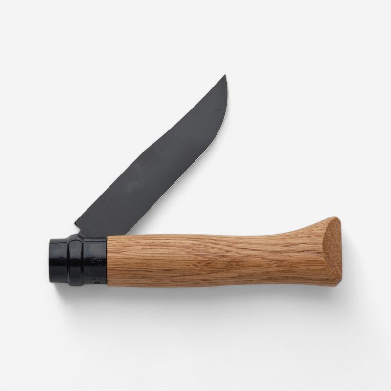 Navaja Caza Opinel N.° 8 Roble Negro Plegable Acero Inoxidable 8,5 cm