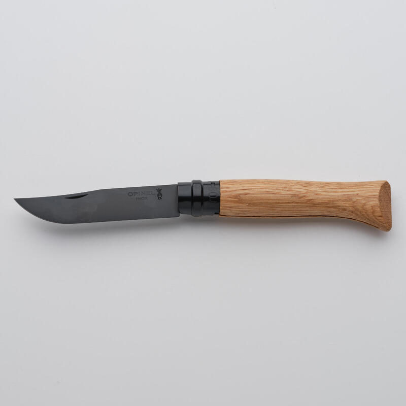 Faca Dobrável de Caça 8,5 cm Inox Opinel n.° 8 Carvalho Preto