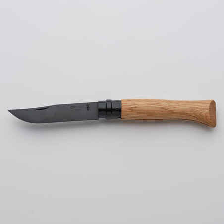 Zložljiv lovski nož z ročajem iz hrastovega lesa OPINEL (številka 8)