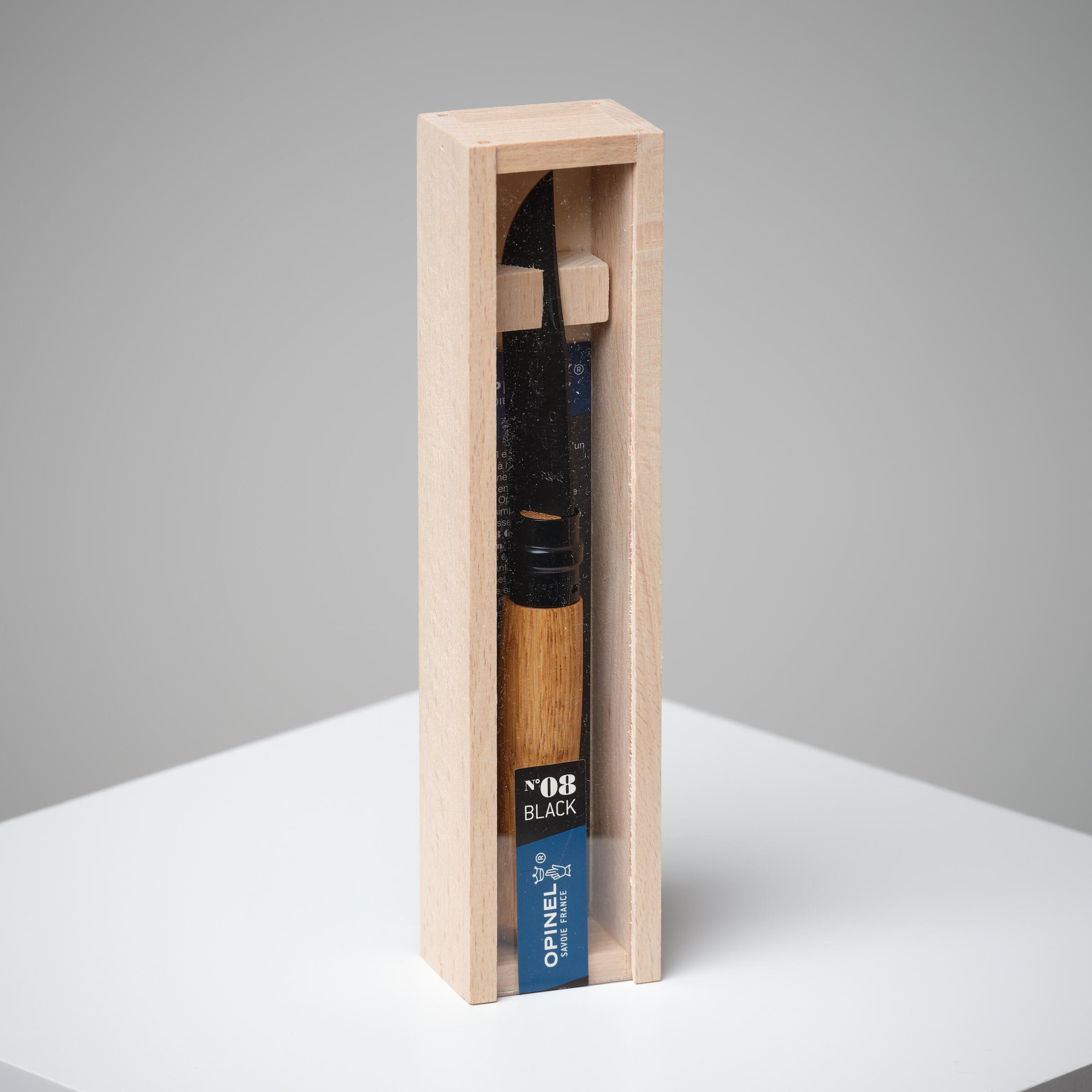 OPINEL OPINEL č. 8 Dub black zatvárací nôž z nehrdzavejúcej ocele 8,5 cm bez · záber 6