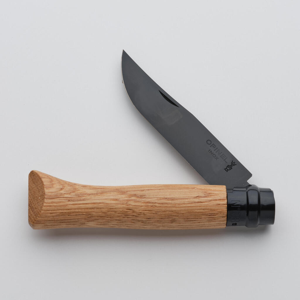 Skladací nôž č. 8 z nehrdzavejúcej ocele 8,5 cm Dub Black