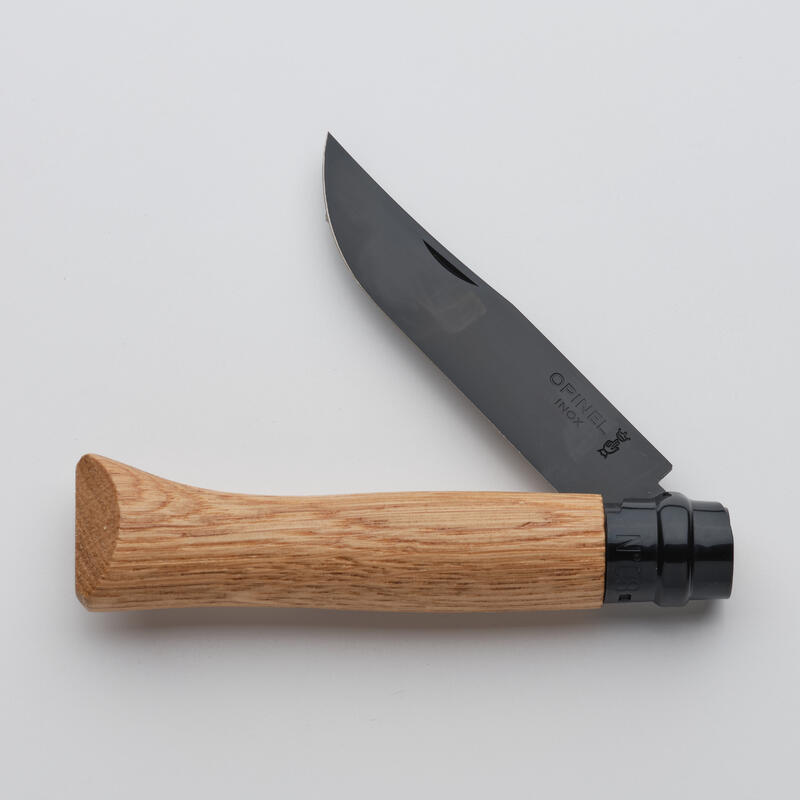 Couteau pliant 8,5 cm Inox Opinel n°8 Chêne Black