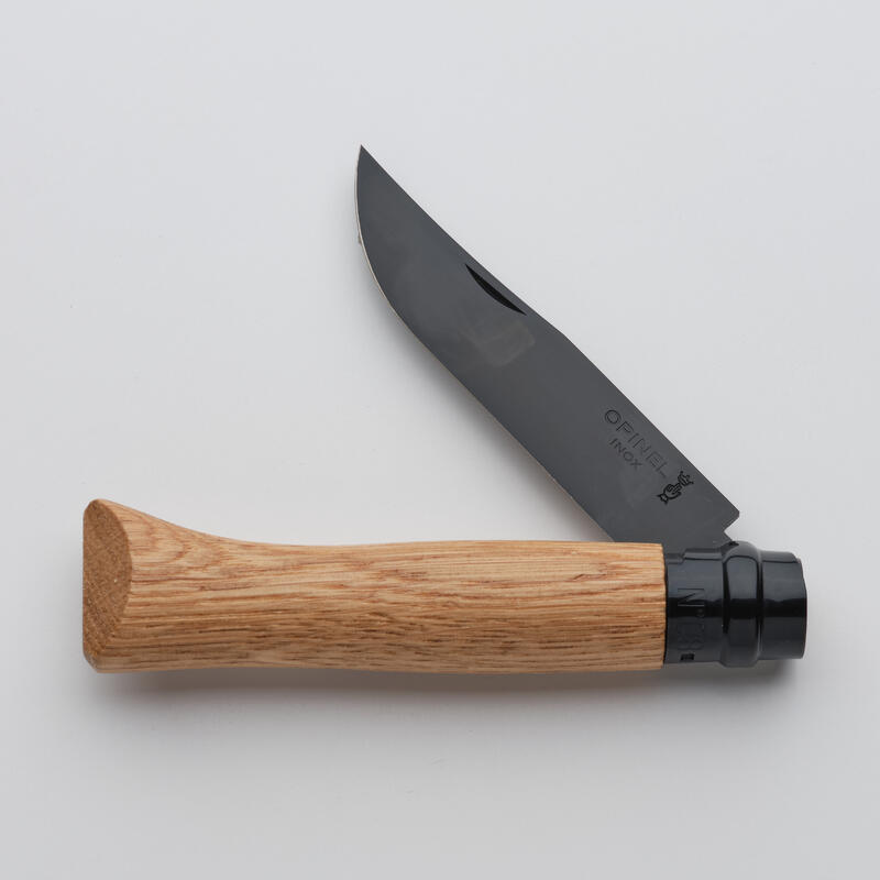 Vadászkés Opinel n°8, inox, 8,5 cm-es pengével, tölgyfa markolattal 