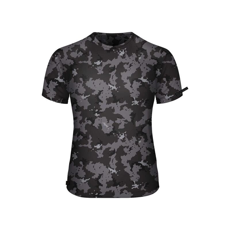 T-SHIRT RESISTANT 100 CAMO ISLAND NOIR
