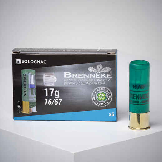 
      BRENNEKE LEAD-FREE 17 G 16/67 GAUGE SLUG X 5
  