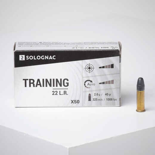 
      22 LONG RIFLE TRAINING BULLETS X50
  