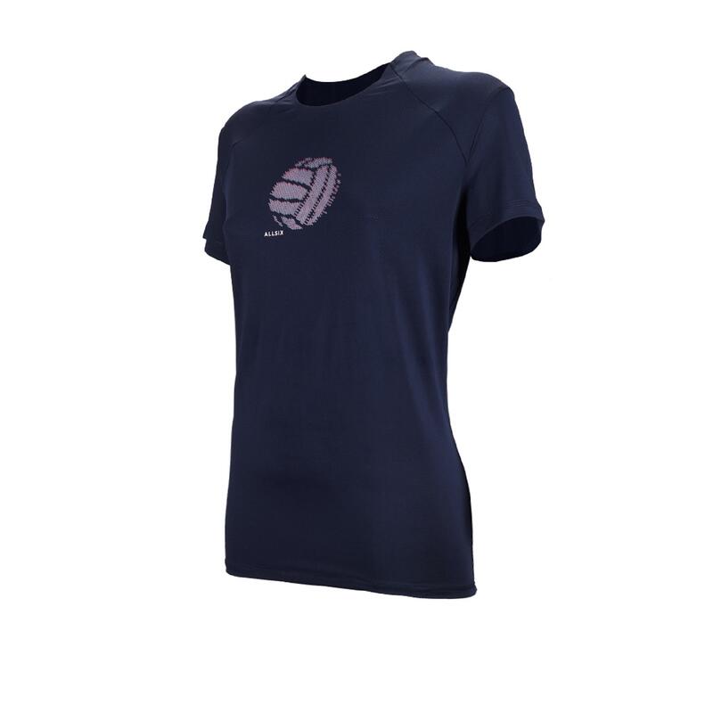 Camiseta de voleibol Mujer Allsix azul marino