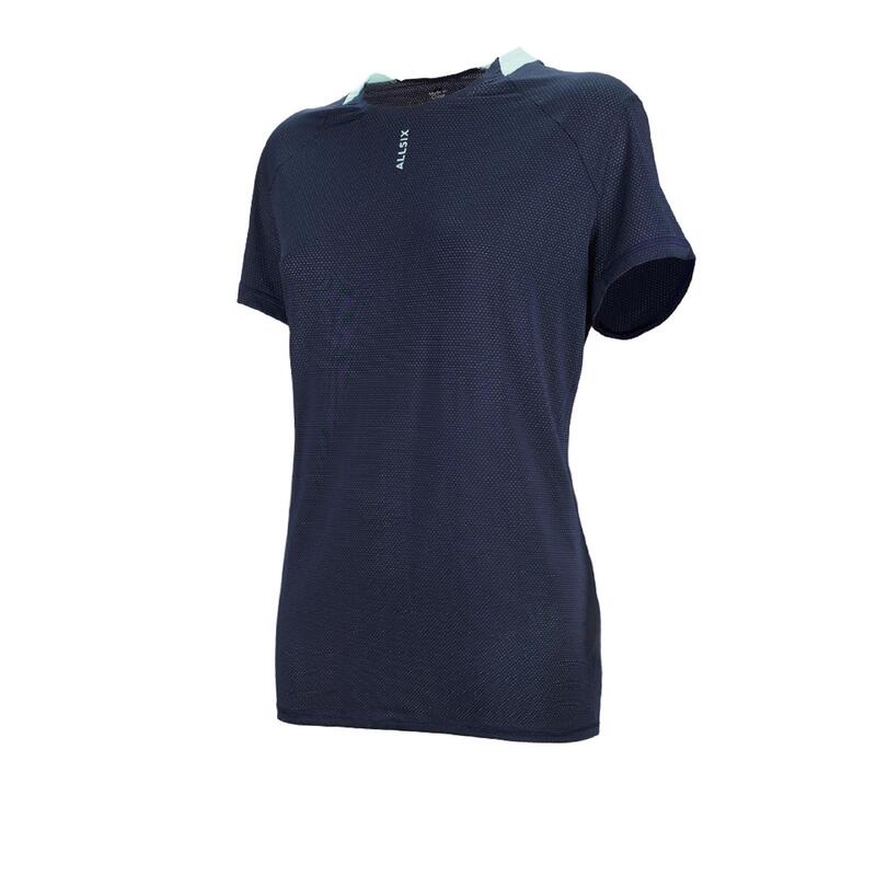 Camiseta de voleibol de entrenamiento para mujer azul y verde