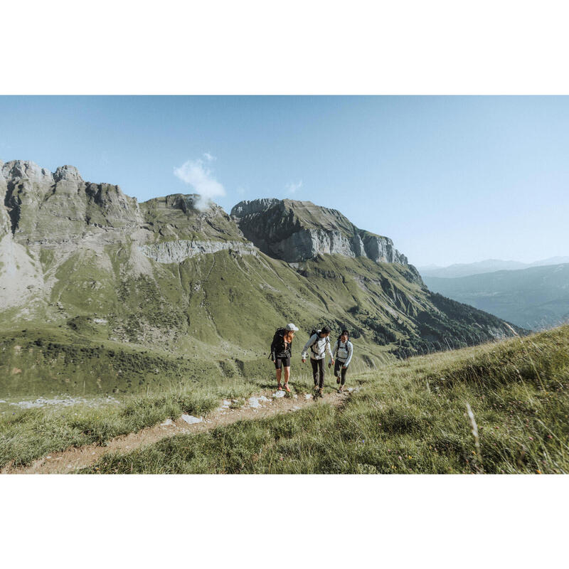 Dámská turistická fleecová mikina s kapucí MH 500 