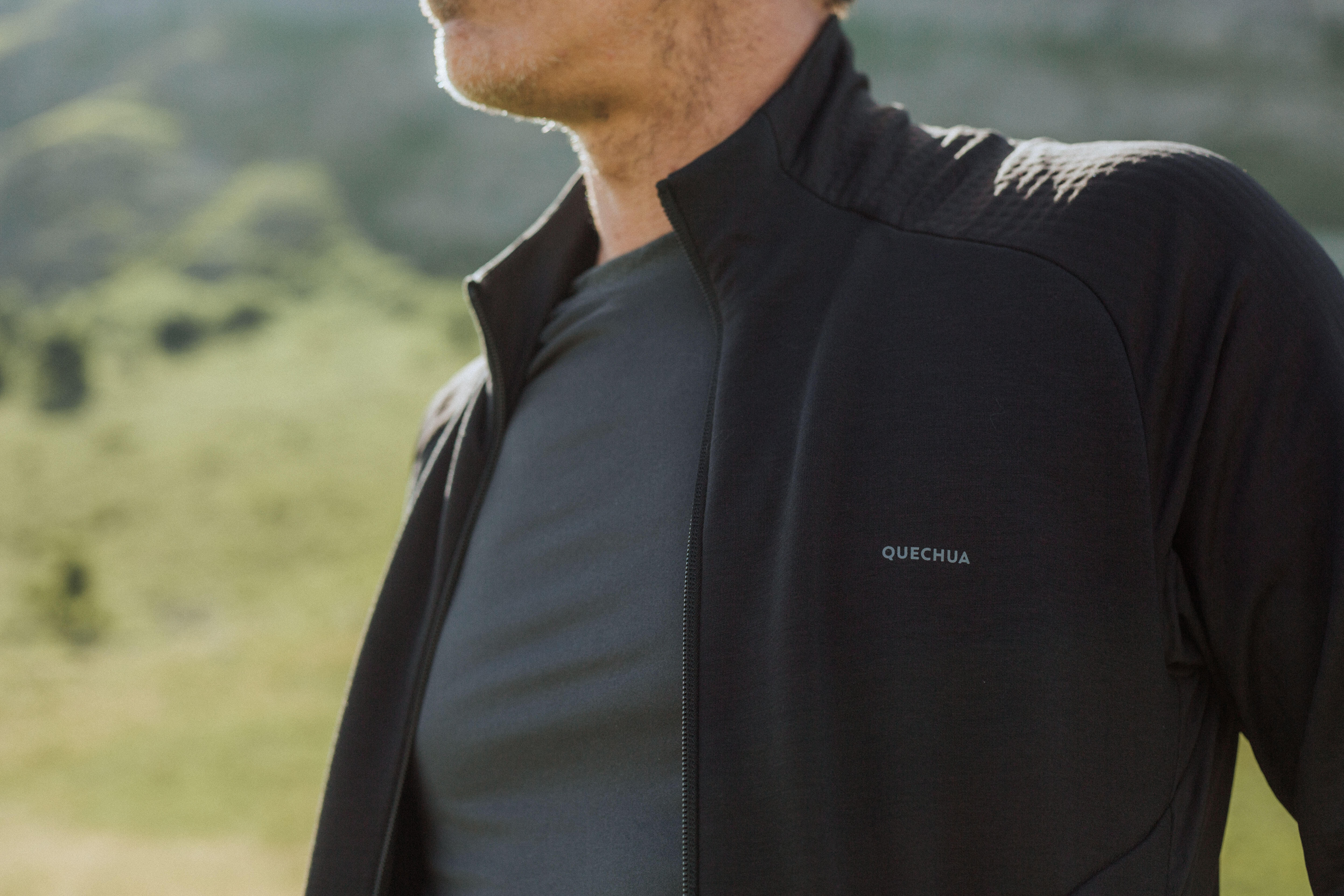 Men's Hiking Thin Fleece Jacket - MH520