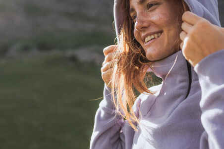 Women's Hiking Fleece Sweatshirt MH100