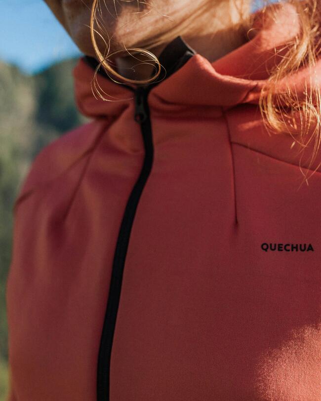 Chaqueta polar de senderismo Mujer - MH520 con capucha