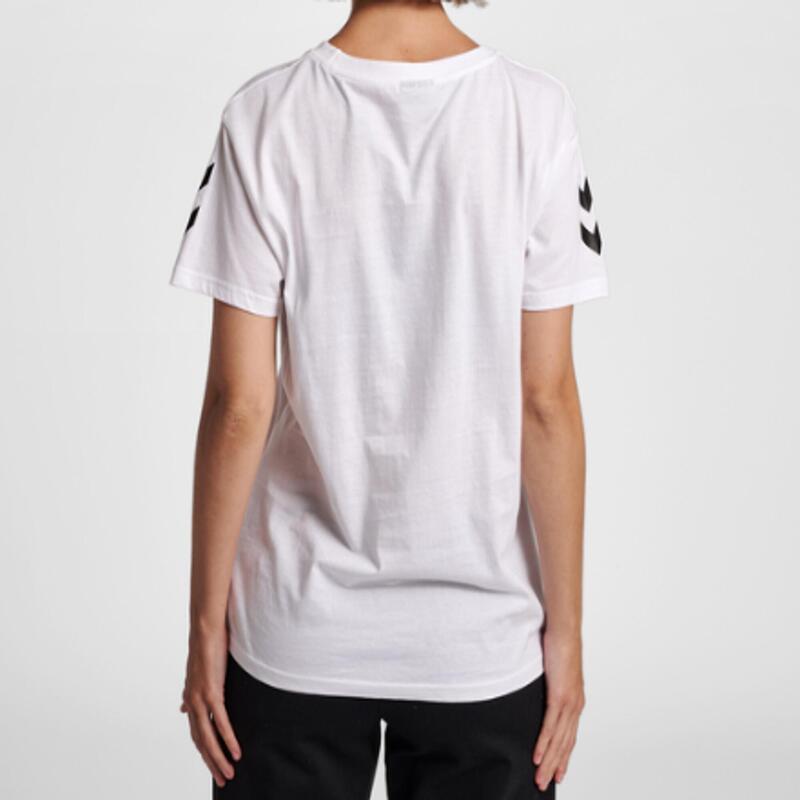 Damen Handball T-Shirt - Go Cotton Logo white