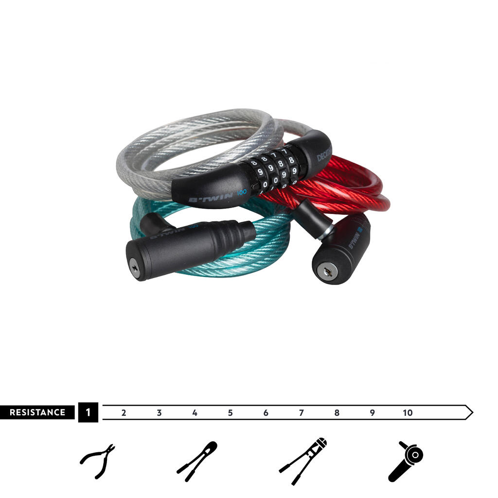 LOT DE 3 ANTIVOLS ACCESSOIRES VELO 100